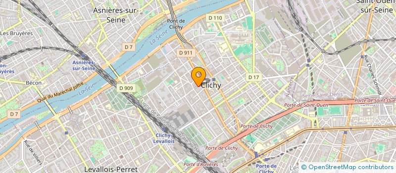 localisation de l'entreprise MONSIEUR ARTHUR HUBERT à CLICHY