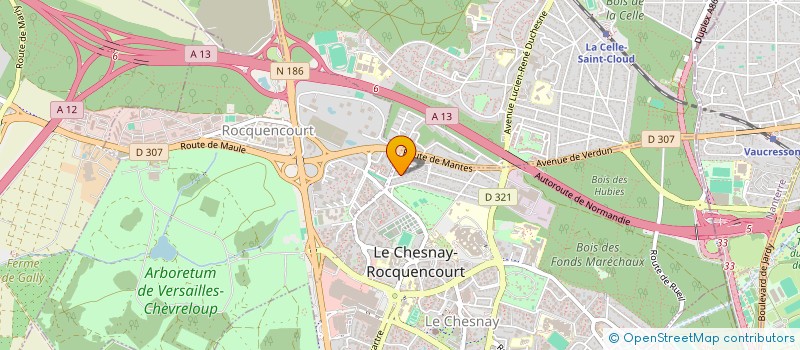 localisation de l'entreprise MONSIEUR ARTHUR HUET  LE CHESNAY-ROCQUENCOURT