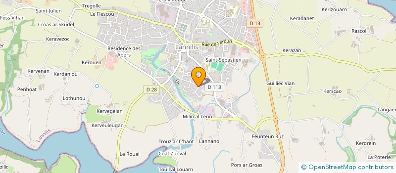 localisation de l'entreprise MONSIEUR ARTHUR INQUEL  LANNILIS