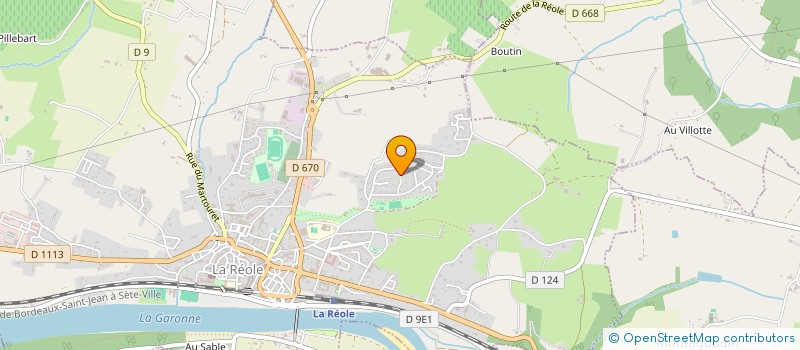 localisation de l'entreprise MONSIEUR ARTHUR ITHIER  LA REOLE