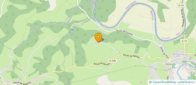localisation de l'entreprise MONSIEUR ARTHUR ITURRIA  BIDACHE