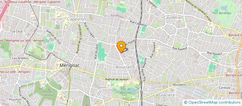 localisation de l'entreprise MONSIEUR ARTHUR JAMES  MERIGNAC