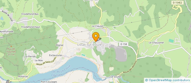 localisation de l'entreprise MONSIEUR ARTHUR LACROIX  LISSAC-SUR-COUZE