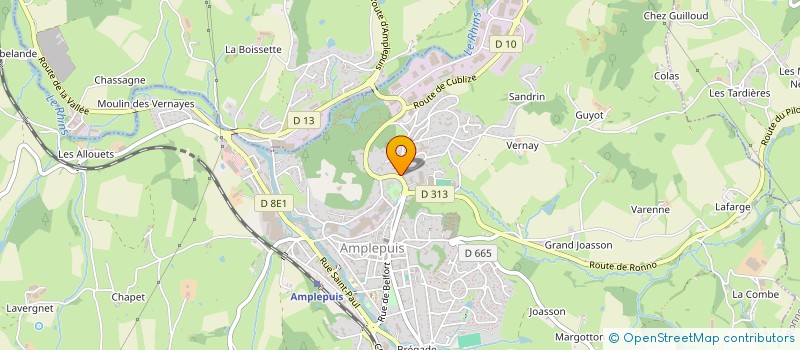 localisation de l'entreprise MONSIEUR ARTHUR LADEUIL  AMPLEPUIS