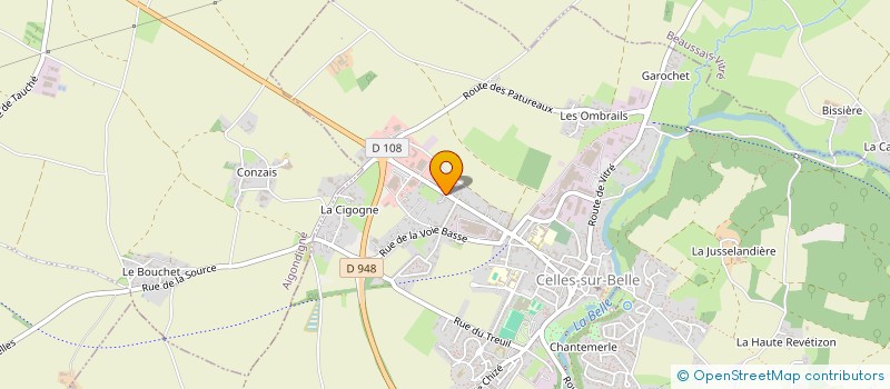 localisation de l'entreprise MONSIEUR ARTHUR LAFOND  CELLES-SUR-BELLE