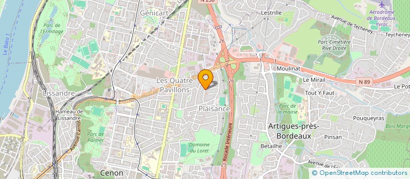 localisation de l'entreprise MONSIEUR ARTHUR LALANDE  CENON