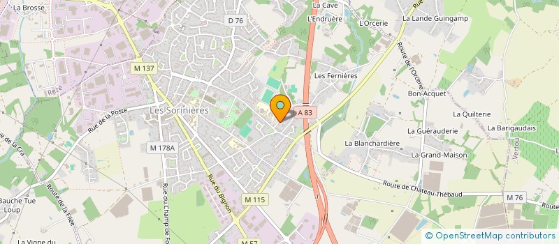 localisation de l'entreprise MONSIEUR ARTHUR LAMBERT à LES SORINIERES
