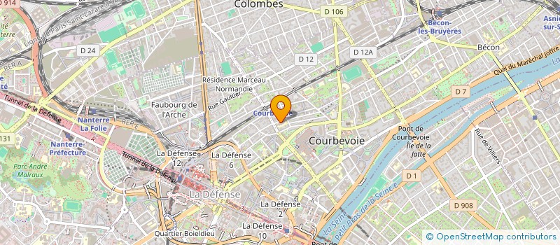 localisation de l'entreprise MONSIEUR ARTHUR LAMBERT à COURBEVOIE