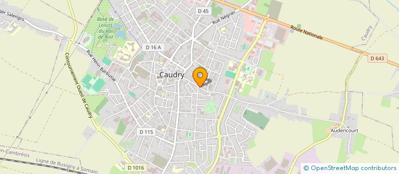 localisation de l'entreprise MONSIEUR ARTHUR LANGLET  CAUDRY