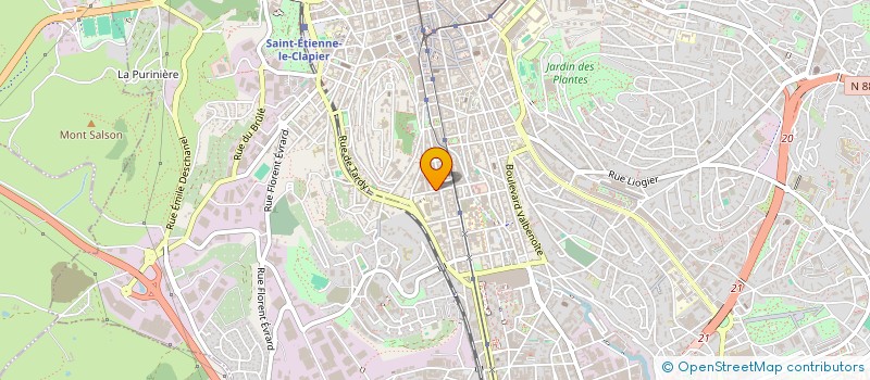 localisation de l'entreprise MONSIEUR ARTHUR LAROCHE  SAINT-ETIENNE