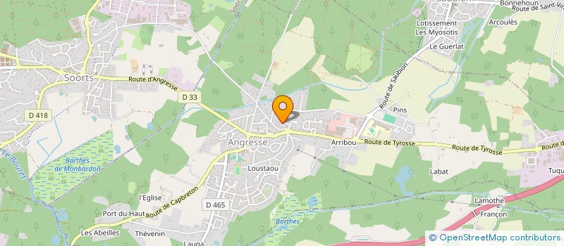 localisation de l'entreprise MONSIEUR ARTHUR LAUDEBAT  ANGRESSE