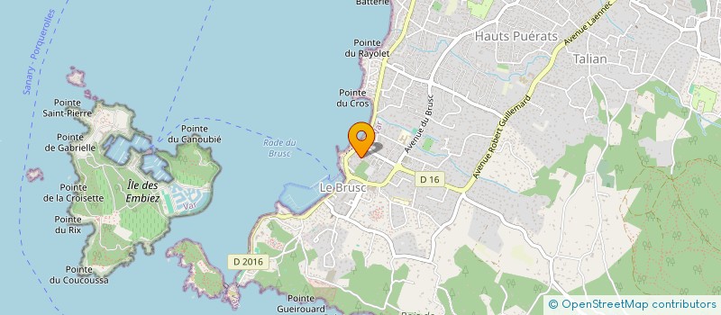 localisation de l'entreprise MONSIEUR ARTHUR LAUGIER à SIX-FOURS-LES-PLAGES