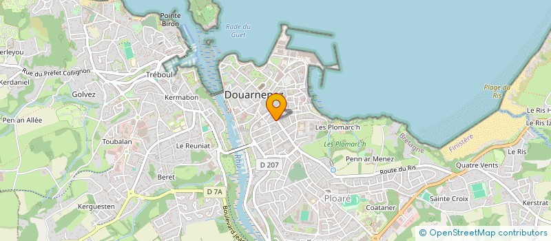 localisation de l'entreprise MONSIEUR ARTHUR LE BERRE à DOUARNENEZ