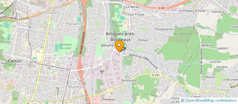 localisation de l'entreprise MONSIEUR ARTHUR LE ROCH  ARTIGUES-PRES-BORDEAUX