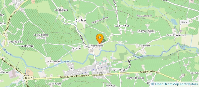 localisation de l'entreprise MONSIEUR ARTHUR LEFEBVRE  CERCIE