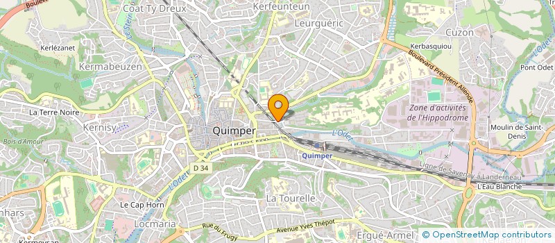 localisation de l'entreprise MONSIEUR ARTHUR LOGET à QUIMPER