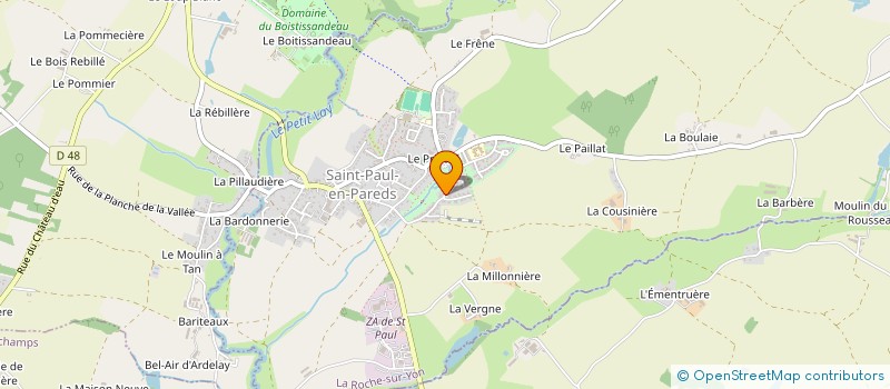 localisation de l'entreprise MONSIEUR ARTHUR LOIZEAU  SAINT-PAUL-EN-PAREDS