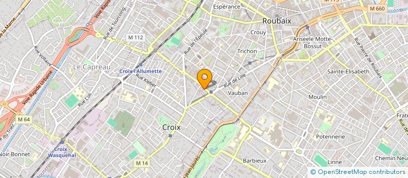 localisation de l'entreprise MONSIEUR ARTHUR LOUVET à ROUBAIX