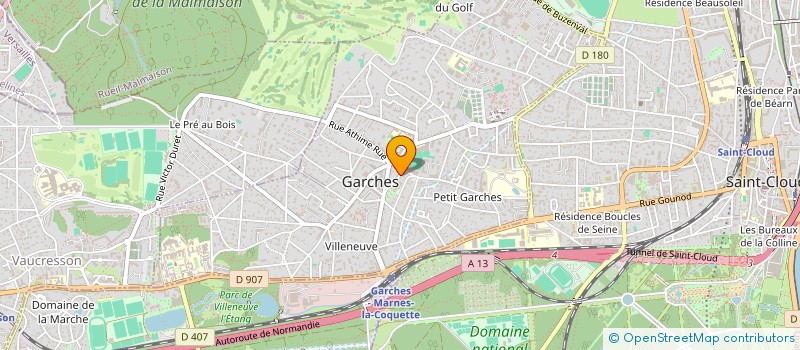 localisation de l'entreprise MONSIEUR ARTHUR LUCE à GARCHES