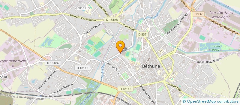 localisation de l'entreprise MONSIEUR ARTHUR MACQUART à BETHUNE
