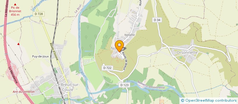 localisation de l'entreprise MONSIEUR ARTHUR MANGIN  NONETTE-ORSONNETTE