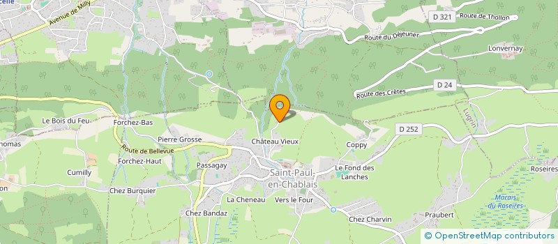 localisation de l'entreprise MONSIEUR ARTHUR MARTINEZ  SAINT-PAUL-EN-CHABLAIS