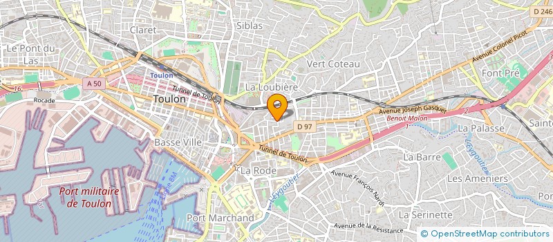 localisation de l'entreprise MONSIEUR ARTHUR MARTINEZ  TOULON