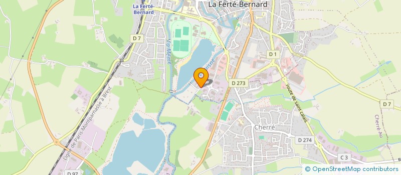 localisation de l'entreprise MONSIEUR ARTHUR MASSIQUET  LA FERTE-BERNARD