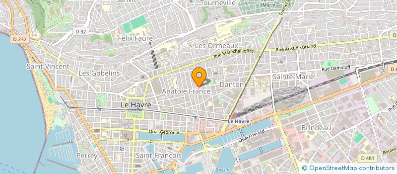 localisation de l'entreprise MONSIEUR ARTHUR MERCHI  LE HAVRE