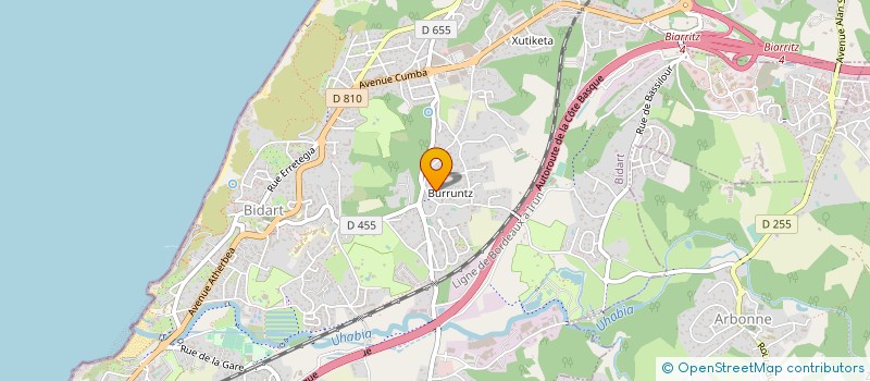 localisation de l'entreprise MONSIEUR ARTHUR MEREAU à BIDART
