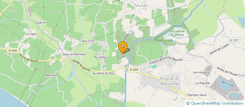 localisation de l'entreprise MONSIEUR ARTHUR MICHON  TAURIAC