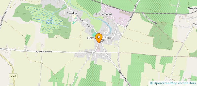 localisation de l'entreprise MONSIEUR ARTHUR MILLET à GENSAC-LA-PALLUE