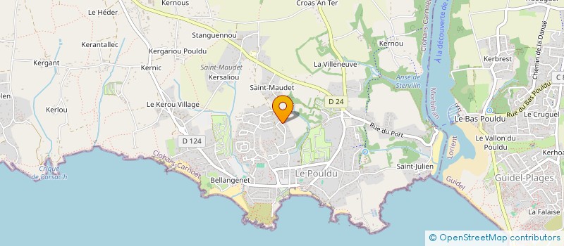 localisation de l'entreprise MONSIEUR ARTHUR MOAL  CLOHARS-CARNOET