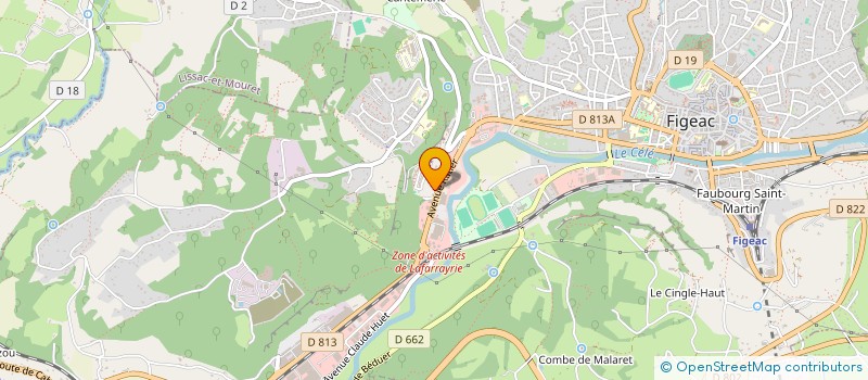 localisation de l'entreprise MONSIEUR ARTHUR MONNOT  FIGEAC