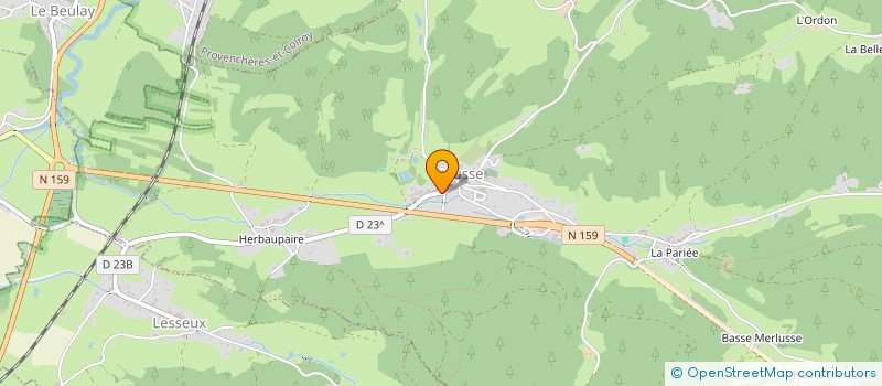 localisation de l'entreprise MONSIEUR ARTHUR MORTIN  LUSSE