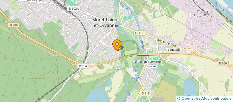 localisation de l'entreprise MONSIEUR ARTHUR NOET  MORET-LOING-ET-ORVANNE