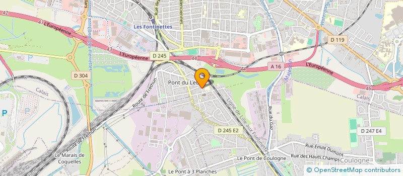 localisation de l'entreprise MONSIEUR ARTHUR NOTEBAERT  CALAIS