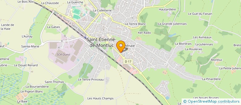 localisation de l'entreprise MONSIEUR ARTHUR PELLERIN  SAINT-ETIENNE-DE-MONTLUC