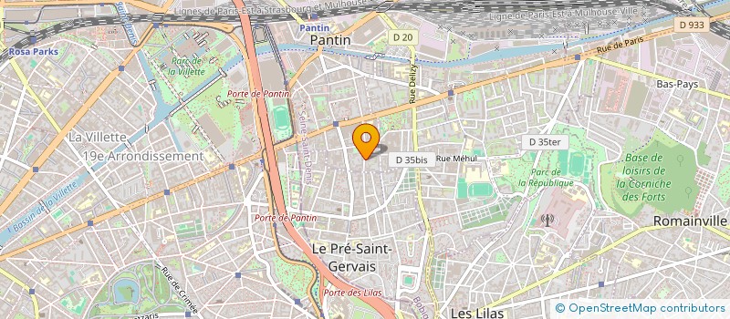 localisation de l'entreprise MONSIEUR ARTHUR PERICHON  PANTIN