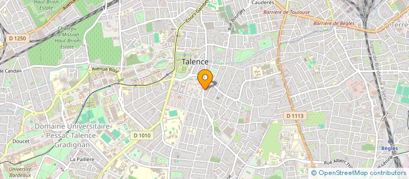 localisation de l'entreprise MONSIEUR ARTHUR PERRE  TALENCE