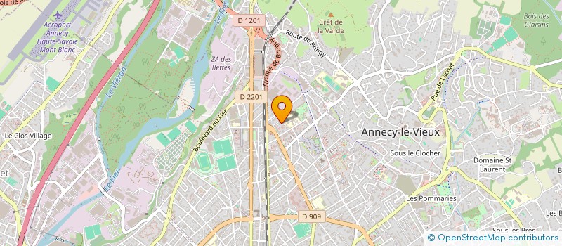 localisation de l'entreprise MONSIEUR ARTHUR PERROUX  ANNECY