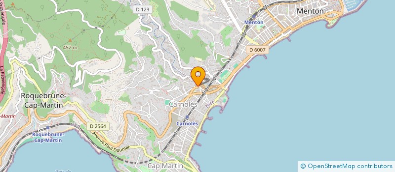 localisation de l'entreprise MONSIEUR ARTHUR PIETROBELLI à ROQUEBRUNE CAP MARTIN