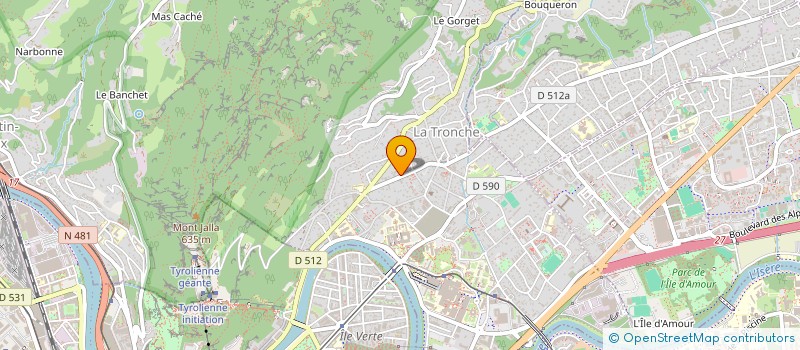 localisation de l'entreprise MONSIEUR ARTHUR PIL  LA TRONCHE