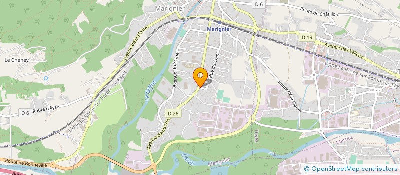 localisation de l'entreprise MONSIEUR ARTHUR PLANTAZ  MARIGNIER