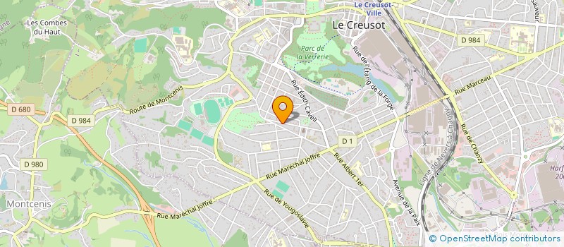 localisation de l'entreprise MONSIEUR ARTHUR POCHERON à LE CREUSOT