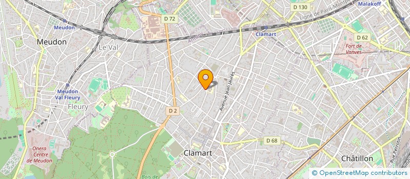 localisation de l'entreprise MONSIEUR ARTHUR PONCIN  CLAMART