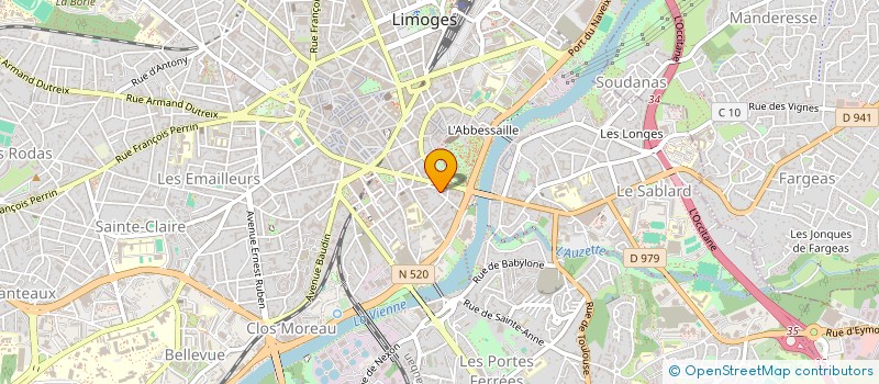 localisation de l'entreprise MONSIEUR ARTHUR PONGE à LIMOGES