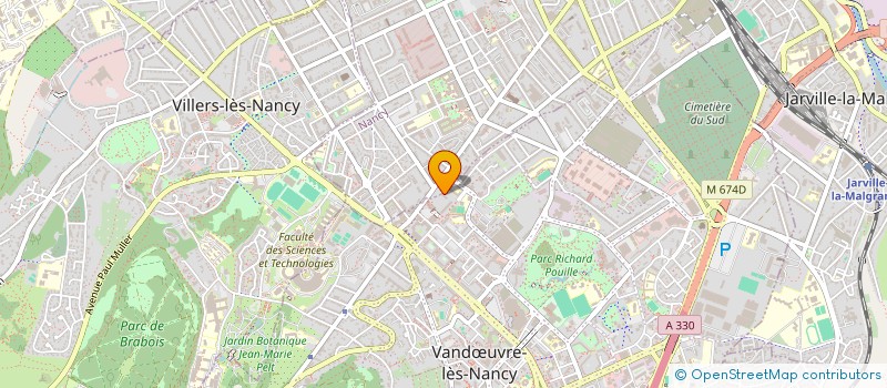 localisation de l'entreprise MONSIEUR ARTHUR POUSSARDIN  VANDUVRE-LES-NANCY