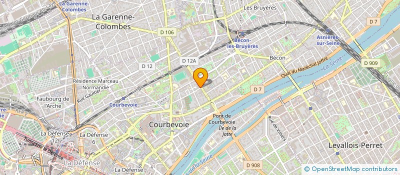localisation de l'entreprise MONSIEUR ARTHUR PROVOST  COURBEVOIE