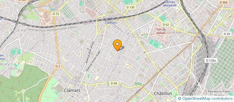 localisation de l'entreprise MONSIEUR ARTHUR RASOAMANANA à CLAMART